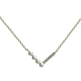 925 Silver Pearl Necklace Geometric Choker Gift Women's Jewelry