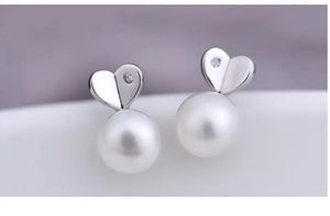 925 Silver Pearl Party Earrings Findings Women's Accessories