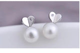 925 Silver Pearl Party Earrings Findings Women's Accessories