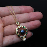 925 Silver Pearl Pendant Necklace, Gold Plated Freshwater Pearl Chain