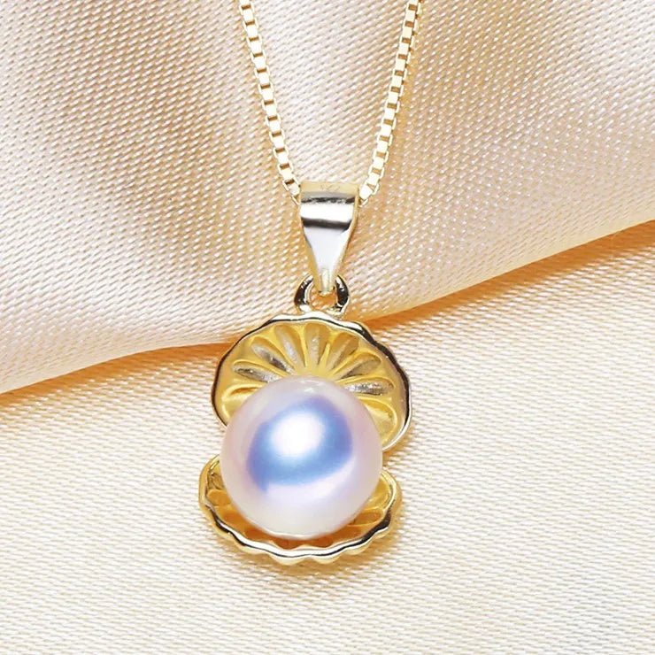 925 Sterling Silver Pearl Pendant Necklace Pendant Findings