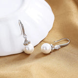 925 Sterling Silver Pearl Ear Hook for Women