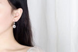 925 Sterling Silver Pearl Ear Hook for Women