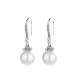925 Sterling Silver Pearl Ear Hook for Women