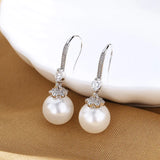 925 Sterling Silver Pearl Ear Hook for Women