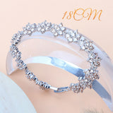 925 Silver Pearls Set Champagne Zircon Wedding Necklace