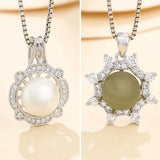925 Silver Pendant Base for 7-9mm/8-10mm Round Pearls