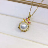 925 Silver Pendant Base for Pearls Beads Stones