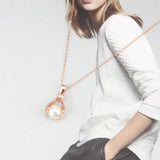 925 Silver Pendant Bergamot Multi-color Round Bead Necklace Women