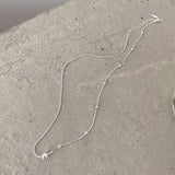 Sterling Silver Pendant Choker Pearl Beaded Chain Necklace