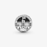 925 Silver Pendant Baby Carriage Tower Bead Charm Bracelet Jewelry Gift