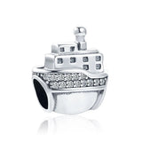 925 Silver Pendant Baby Carriage Tower Bead Charm Bracelet Jewelry Gift