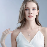 925 Silver Pendant Nano Emerald For Women Party