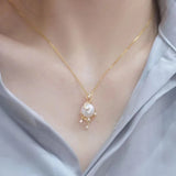 925 Silver Pendant Base for 10-11mm Pearls