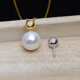 925 Silver Pendant Mounts Base Findings 3pcs