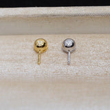 925 Silver Pendant Mounts Base Findings 3pcs