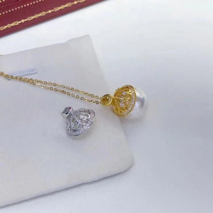 925 Silver Pendant Mounts for Pearls Beads Stones