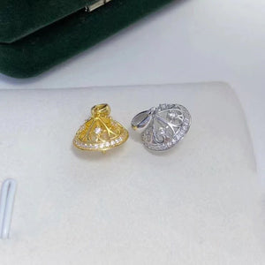 925 Silver Pendant Mounts for Pearls Beads Stones