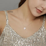 925 Silver Doctor Stethoscope Heart Coin Necklace