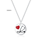 925 Silver Doctor Stethoscope Heart Coin Necklace