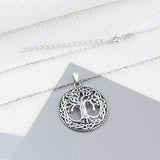 925 Sterling Silver Pendant Necklace Doctor Tree Of Life