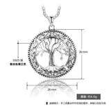 925 Sterling Silver Pendant Necklace Doctor Tree Of Life