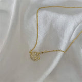925 Silver Pendant Necklace Hollow Planet Zircon Clavicle Chain