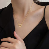 925 Silver Pendant Necklace Hollow Planet Zircon Clavicle Chain