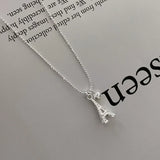 925 Silver Love Paris Tower Pendant Necklace