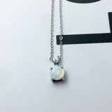 925 Silver Pendant Necklace Gemstone Beads Necklace