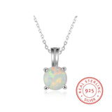 925 Silver Pendant Necklace Gemstone Beads Necklace