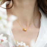 925 Silver Pendant Drum Zircon Chain Necklace Fine Jewelry Gift