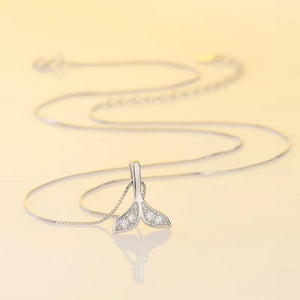925 Silver Butterfly CZ Pendant Necklace Women Party Jewelry