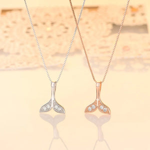 925 Silver Butterfly CZ Pendant Necklace Women Party Jewelry