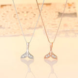 925 Silver Butterfly CZ Pendant Necklace Women Party Jewelry