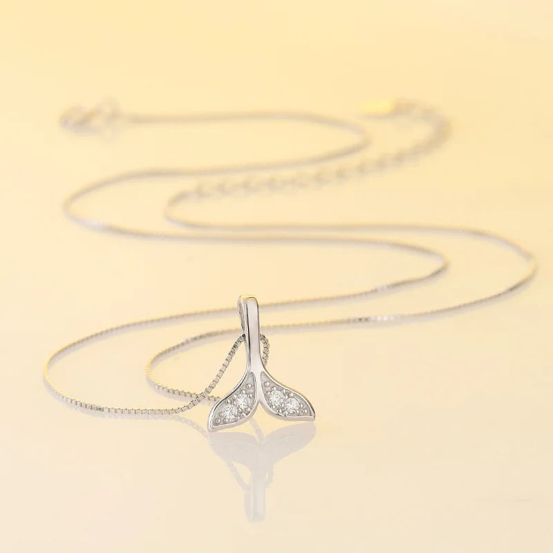 925 Silver Butterfly CZ Pendant Necklace Women Party Jewelry