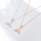 925 Silver Butterfly CZ Pendant Necklace Women Party Jewelry