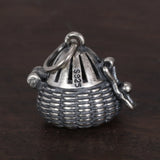 925 Silver Woven Sachet Pendant