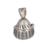 925 Silver Woven Sachet Pendant