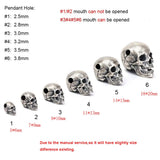 925 Sterling Silver Pendant Punk Jewelry Finding Accessories