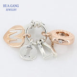 925 Sterling Silver Family Pendant Charm 787785CZ