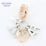 925 Sterling Silver Family Pendant Charm 787785CZ