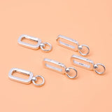925 Sterling Silver Button Accessories Spring Buckle for Jewelry Making