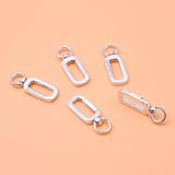 925 Sterling Silver Button Accessories Spring Buckle for Jewelry Making