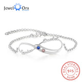 Personalized Infinity Bracelets with Birthstones