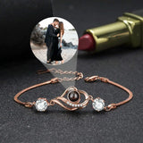 925 Silver Photo Bracelet Personalized Projection Jewelry