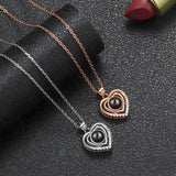 925 Silver Custom Photo Necklace Heart House Pendant