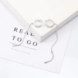 925 Silver Infinity Name Bracelet for Women 4 Names Adjustable (BA102551)