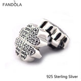 925 Silver Petals of Love Charm for Bracelet Jewelry