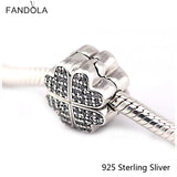 925 Silver Petals of Love Charm for Bracelet Jewelry